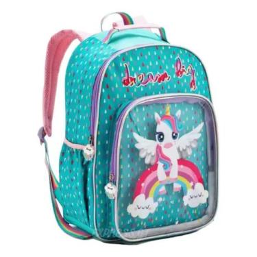 Imagem de Mochila Infantil Feminina Escolar Unicórnio Costas Grande - Denlex, ve