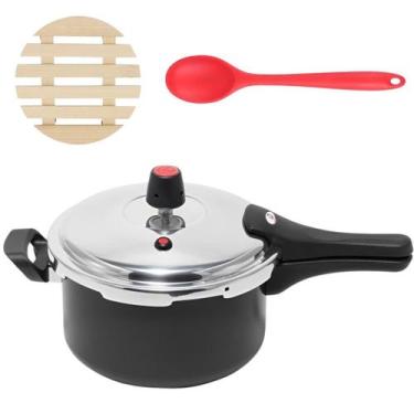 Imagem de Panela De Pressão 3L Fechamento Externo + Descanso + Colher - Marcolar