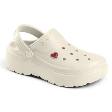 Imagem de Babuche Sandalia Clog Feminino Dijean Sola Alta Leve Macio Lançamento,