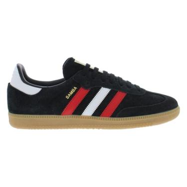Imagem de adidas Originals Tênis de futebol masculino Samba, Preto/escarlate/chiclete, 43