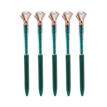 Imagem de Conjunto Elegante De 5 Canetas Com Cristais Para Presentes De Escritór