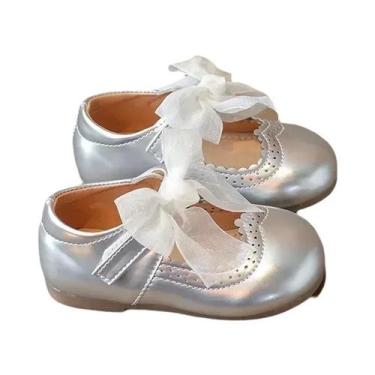 Imagem de Sapatos De Couro Para Meninas Em Cores Candy, Confortáveis E Macios, S