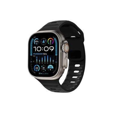 Imagem de Pulseira Para Apple Watch 42 / 44 / 45 / 49MM Victus - Preta - Gshield