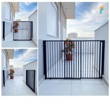 Imagem de Portão de Segurança para Crianças e PET em ALumínio Largura Regulável 