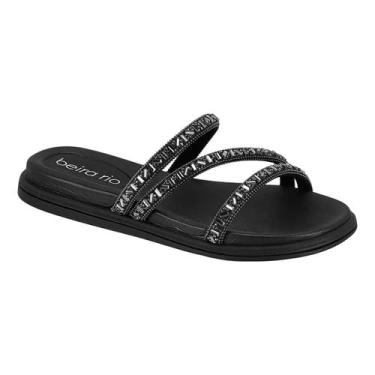 Imagem de Tamanco Beira Rio Preto Grafite Ultraleve Estilo Moderno -, 36, Preto