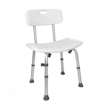 Imagem de Cadeira De Banho Mercur Com Encosto Bc1481 De Alumínio