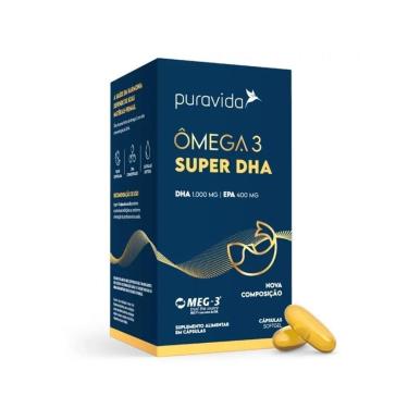 Imagem de Ômega 3 Super DHA - Puravida 120 Cápsulas-Unissex