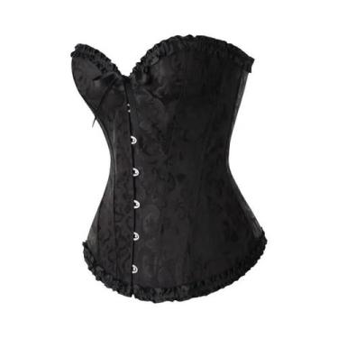 Imagem de Corset Feminino Sexy De Renda Floral, Modelador Vintage Gótico De Ceti