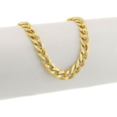 Imagem de Pulseira Masculina Ouro 18k Grumet 6.5 21 Cm Certificado Gar - Genéric