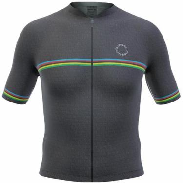 Imagem de Camisa Ciclismo Masculina New Sport Marcio May Campeão Mundial Preta, 