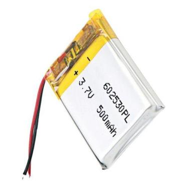 Imagem de Bateria 3.7v 500 Mah 6mm X25mm X30mm 2 Fios 602530 - bgb