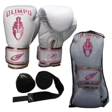 Imagem de Kit Luva Boxe Muay Thai Bandagem 5 Metros Olimpo Legendary - Olimpo Es