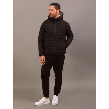 Imagem de Jaqueta Matelassê Sherpa Capuz Calvin Klein Jeans - Preto-Masculino
