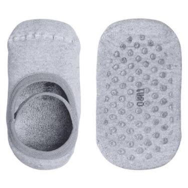 Imagem de Meia Lupo Sapatilha Atoalhada Antiderrapante Infantil 2627-004, Cinza,
