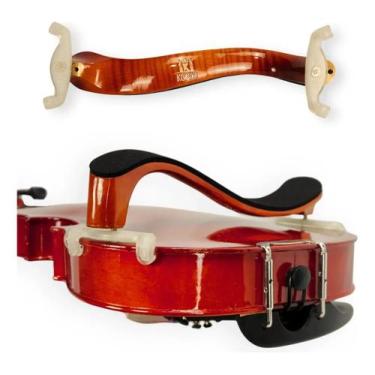 Imagem de Espaleira Para Violino 4 4 E 3 4 Madeira Rajada Profissional - KONIG