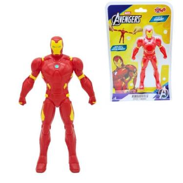 Imagem de Boneco Homem De Ferro Elástico Toyng Vingadores Marvel Estica Muito