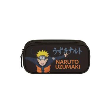 Imagem de Estojo Escolar Penal Naruto Uzumaki Preto 2 Compartimento - Pacific