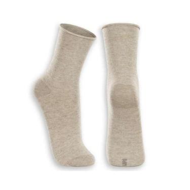 Imagem de Meia Lupo Masculina Sem Punho 82% Algodao 1275 Mescla Areia, 01275, Me