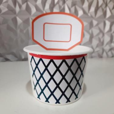 Imagem de Kit 10 balde cinema+copo personalizado Basquetebol - Orvalho Festas