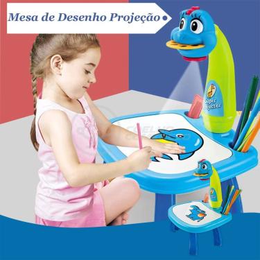 Imagem de Projetor para Desenho Infantil Mesa de Desenhos Interativos Infantil Galinha Azul com A...