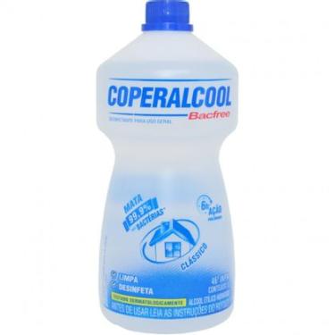 Imagem de Álcool Etílico 46º INPM Superfícies Laváveis Coperalcool 1L Desinfetante Secagem Rápida