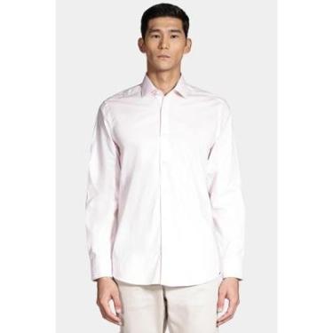 Imagem de Camisa Slim Social Com Elastano Rosa-Masculino