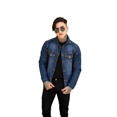 Imagem de Jaqueta Sarja ou Jeans Esporte Masculina Luxo-Masculino