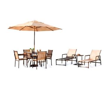 Imagem de Kit De Piscina E Área Externa Cadeiras Espreguiçadeiras Mesa