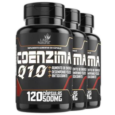 Imagem de Coenzima Q10 100% Pura 500mg Desempenho Físico Antioxidante - MarketVi
