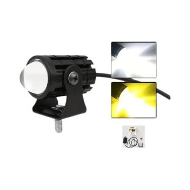 Imagem de Farol De LED Super Brilhante Para Moto Com Projetor E Lente Olho De Pe