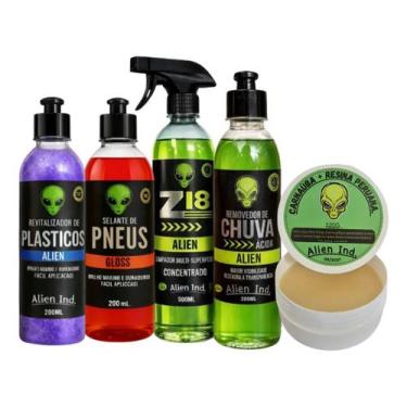 Imagem de Kit Profissional De Estética Automotiva 5 Produtos Alien Ind - Alien I