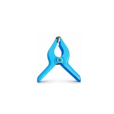 Imagem de Grampo Multiuso com Mola 75mm Azul Resistente Prático Ideal para Fixaç