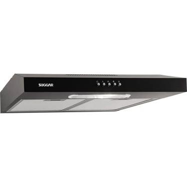 Imagem de Depurador de Ar Suggar Slim 60cm 4 Bocas 3 Velocidades Preto