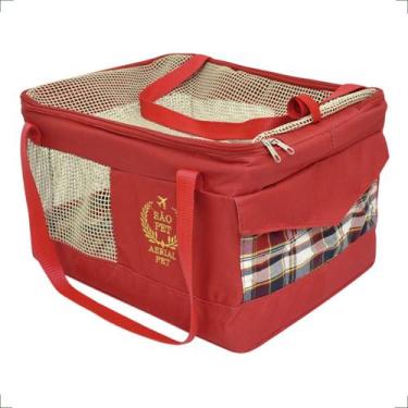Imagem de Bolsa Transporte Aéreo Pet Gol Linhas Aéreas - Vermelho - São Pet