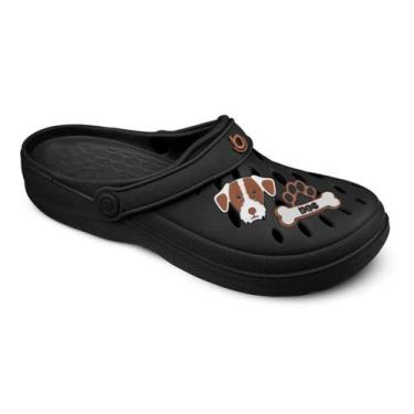 Imagem de Babuche Clog Boaonda Easy Feminina EVA Leve 2402 Boton DOG, 35, Preto