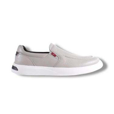 Imagem de Sapato Masculino Slip Mocassim Ferracini Buzios 8960-652b, Cinza, 40