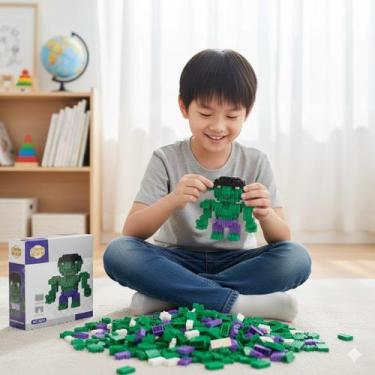 Imagem de Brinquedo bloco magico para montar infantil educativo monte e crie tig