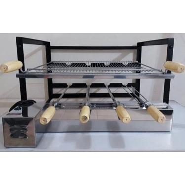 Imagem de Grill Aço Carbono  Frente Aço Inox - Rotary 