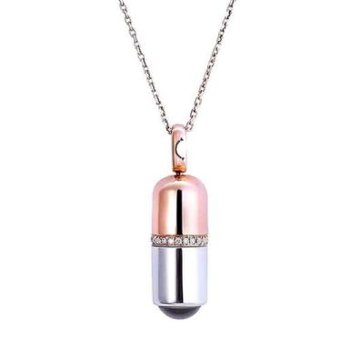 Imagem de Colar Cápsula Projeta Te Amo 100 Idiomas Presente Namorados - Jewelry