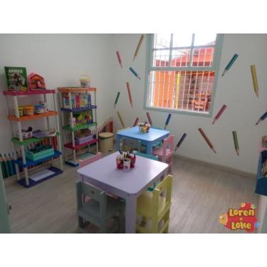 Imagem de Mesa infantil com 1 cadeira até 5 anos @LOREN.LOKE, Vermelho