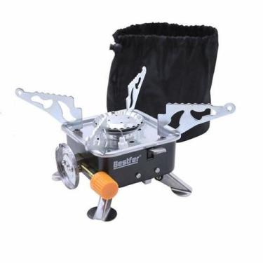 Imagem de Fogareiro Portatil Dobravel Para Camping e Viagem Bestfer Gás