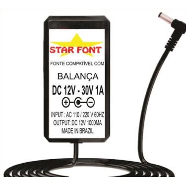 Imagem de Fonte DC 12V 30V para Balança de Precisão Sartorius - 1000mA Bivolt