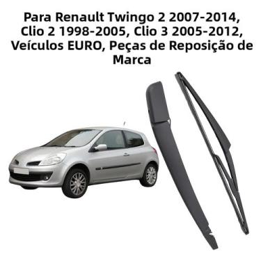 Imagem de Braço E Lâmina Do Limpador De Para-brisa Traseiro Para Renault Twingo 