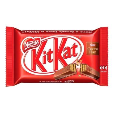Imagem de Chocolate Kit Kat 4F Leite 41.5g 24 unidade - Nestlé