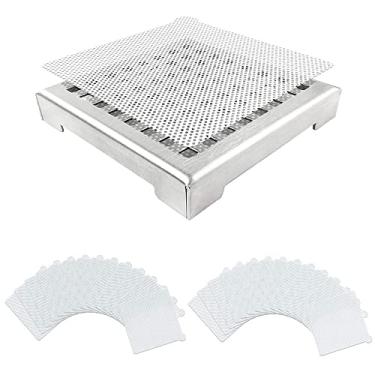 Imagem de 25 unidades descart¨¢veis ??de chuveiro drenos de cabelo coletor de malha adesivos regulares quadrados casa cozinha banheiro banheiro rolhas de cabelo de ¨¢gua residual, 25 unidades