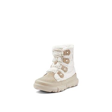 Imagem de SOREL Bota feminina Explorer II Joan Cozy — Botas impermeáveis de inverno, Fóssil antigo, sal marinho, 7