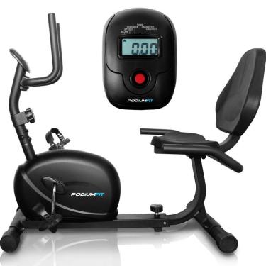 Imagem de Bicicleta Ergométrica Horizontal PodiumFit H100 Magnética 8cargas Max130Kg
