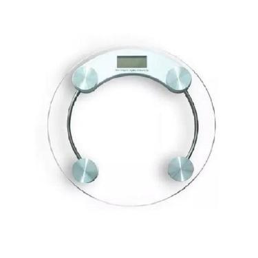 Imagem de Balança De Piso Digital De Vidro Redonda 180Kg - Bons Cheff