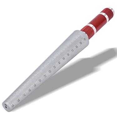 Imagem de Medidor de solda com abertura, régua de aço inoxidável com diâmetro interno de 15 a 30 mm