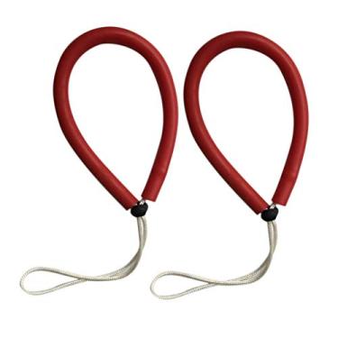 Imagem de 2 peças/conjunto de pulseiras de cordão de segurança para prender luzes de mergulho, câmera, BCD e mais vermelho